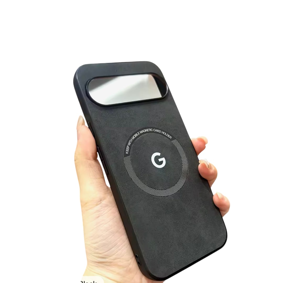 Funda Magnética con textura de piel para Google Pixel