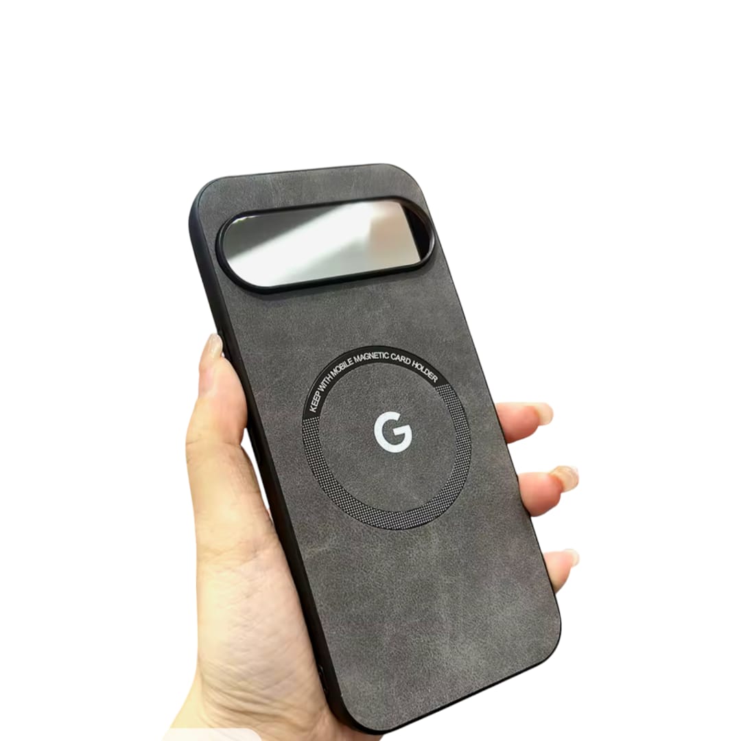 Funda Magnética con textura de piel para Google Pixel