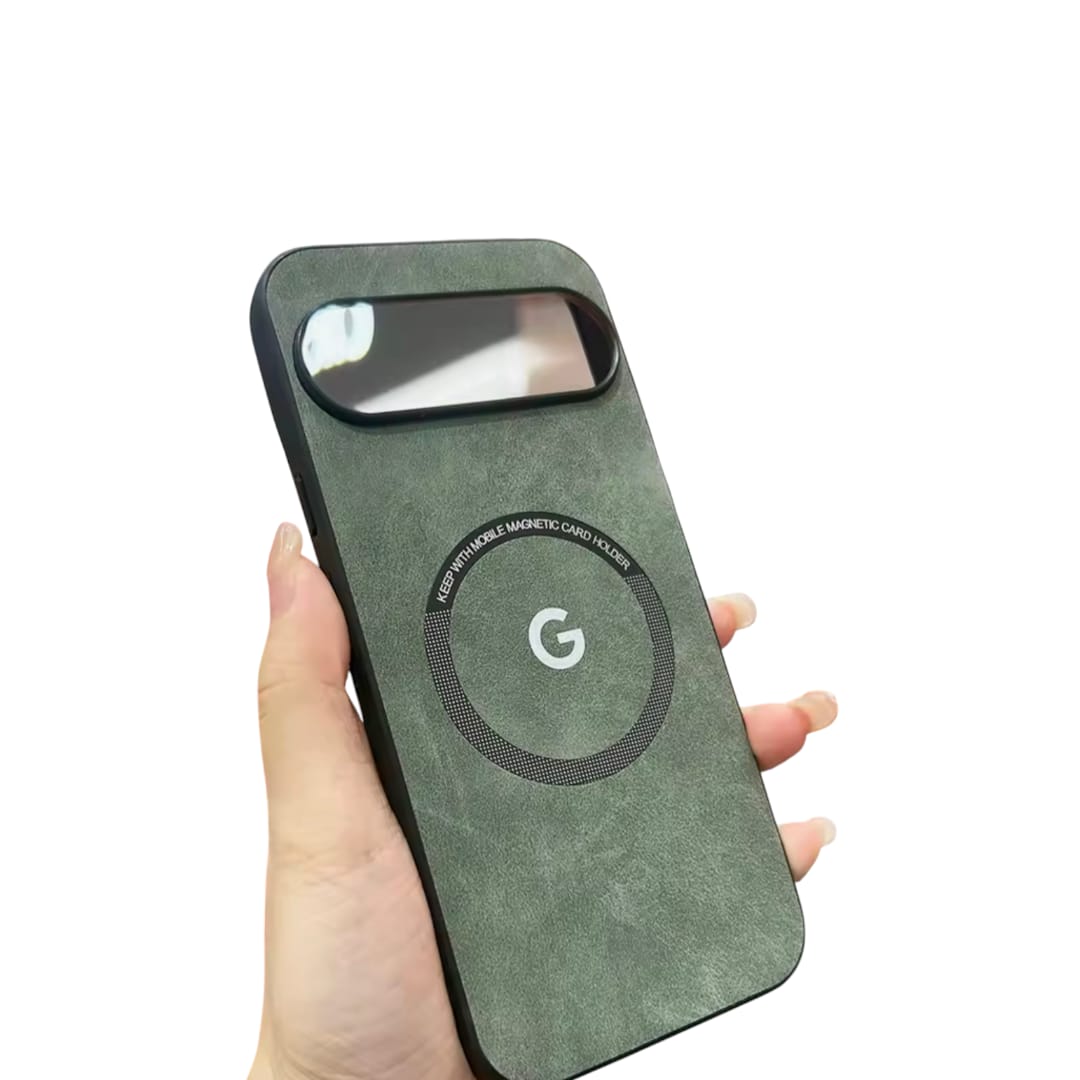 Funda Magnética con textura de piel para Google Pixel