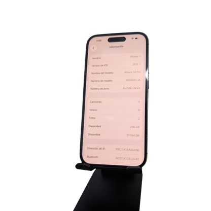 Phone 14 Pro 256GB - Batería 100% | Libre de Fábrica (eSIM) Seminuevo
