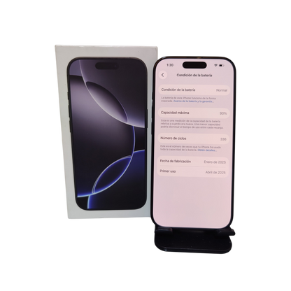 iphone 16 Pro 128GB - Batería 93% | Libre de Fábrica (eSIM) Seminuevo