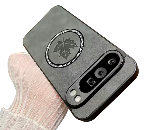 Funda Magnetica tacto de cuero con diseño Hoja para Google Pixel