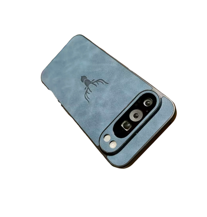 Funda tacto de cuero con diseño de ciervo para Google Pixel