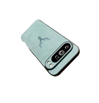 Funda tacto de cuero con diseño de ciervo para Google Pixel