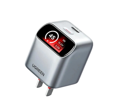 Cargador UGREEM 45W con pantalla inteligente