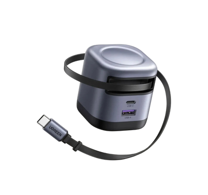 Cargador UGREEM 45W con cable retractil