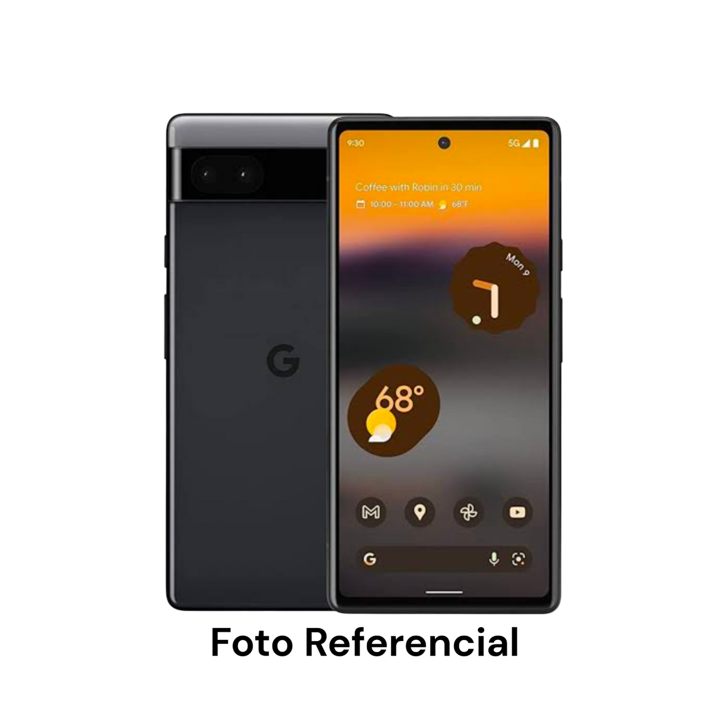 Google Pixel 6a 128 GB Seminuevo Grado B color negro